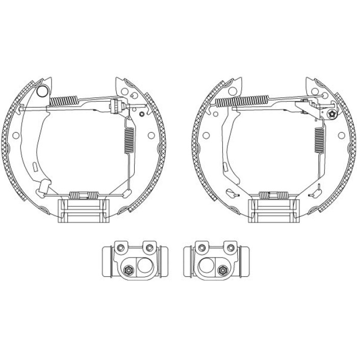 Textar 84031802 Bremsbackensatz Shoe Kit Pro Textar 84031802 Bremsbackensatz Shoe Kit Pro
