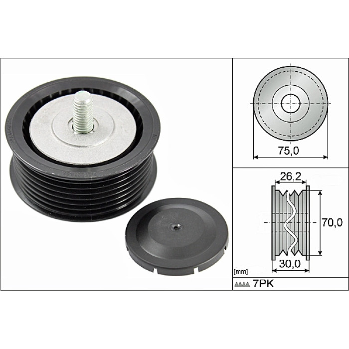 Umlenk-/Führungsrolle, Keilrippenriemen 532 0800 10