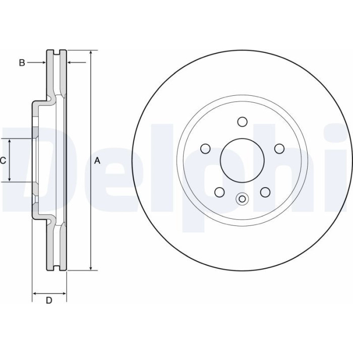 Delphi BG4783C Bremsscheibe