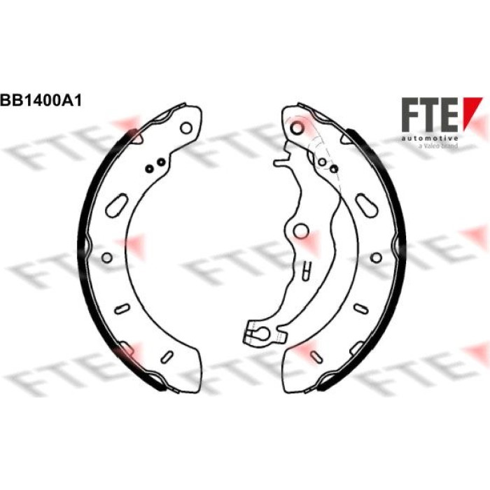 FTE 9100135 Bremsbackensatz FTE 9100135 Bremsbackensatz
