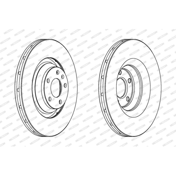 Ferodo DDF1238C-1 Bremsscheibe PREMIER Coat+ disc Ferodo DDF1238C-1 Bremsscheibe PREMIER Coat+ disc