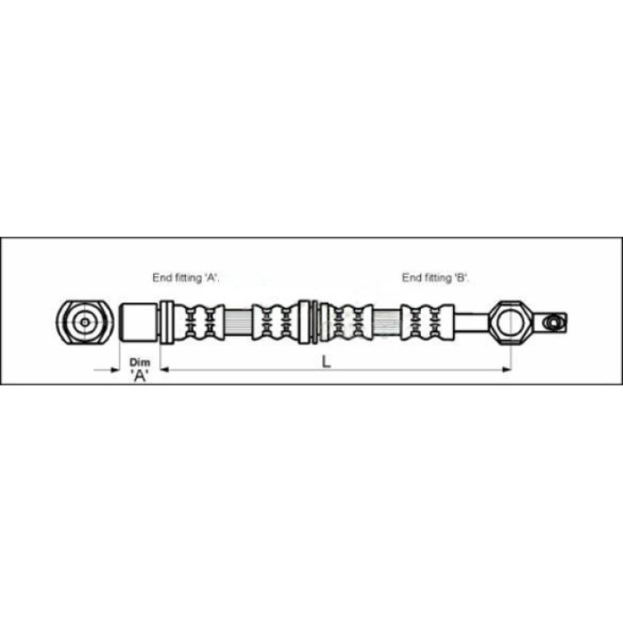 Metzger 4113666 Bremsschlauch Metzger 4113666 Bremsschlauch