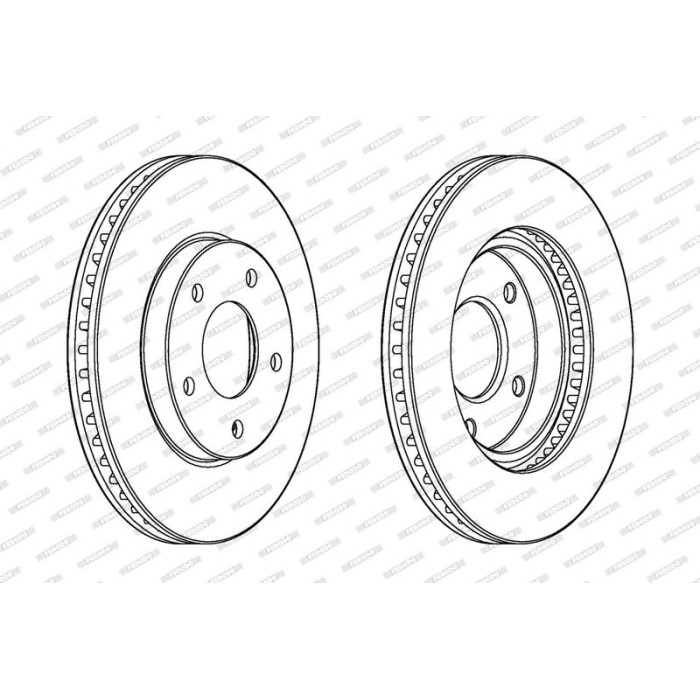 Ferodo DDF1599C Bremsscheibe PREMIER Coat+ disc