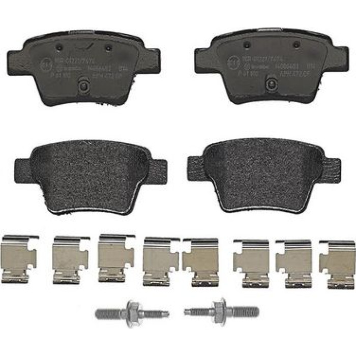 Brembo P 61 100 Bremsbelagsatz, Scheibenbremse PRIME LINE Brembo P 61 100 Bremsbelagsatz, Scheibenbremse PRIME LINE