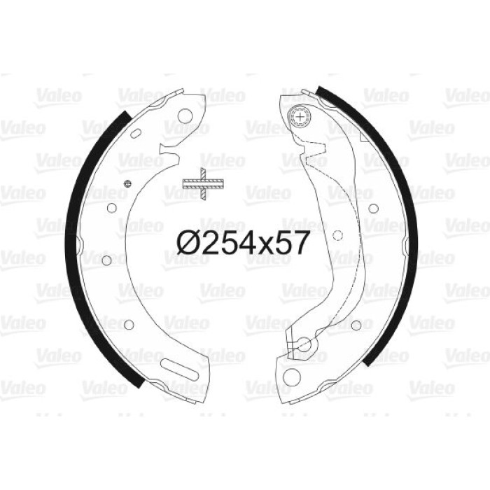 Valeo 562782 Bremsbackensatz Valeo 562782 Bremsbackensatz