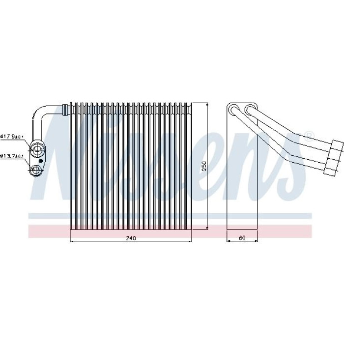 Nissens 92195 Verdampfer, Klimaanlage Nissens 92195 Verdampfer, Klimaanlage