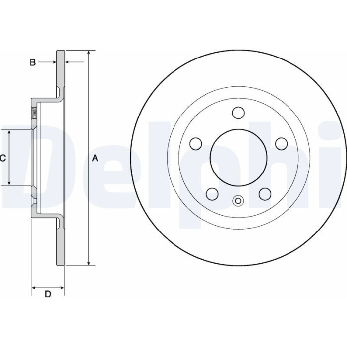 Delphi BG4675 Bremsscheibe Delphi BG4675 Bremsscheibe