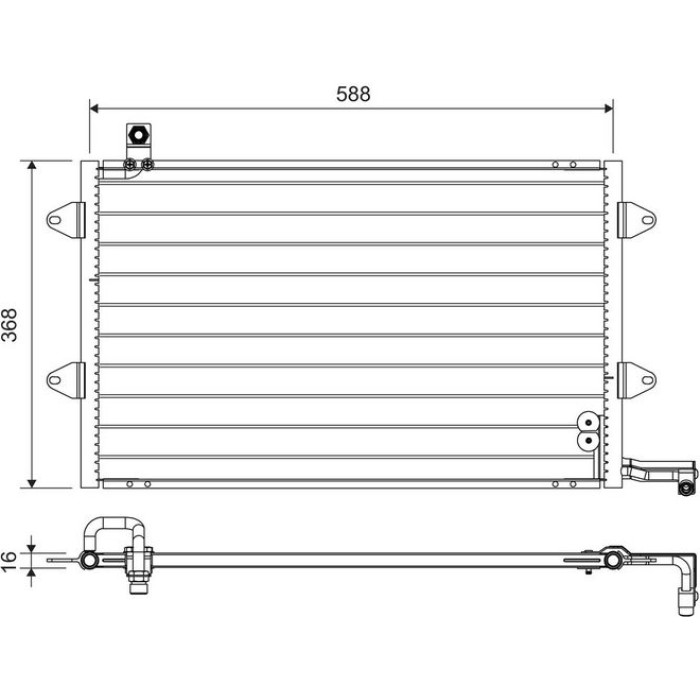 Valeo 816910 Kondensator, Klimaanlage Valeo 816910 Kondensator, Klimaanlage