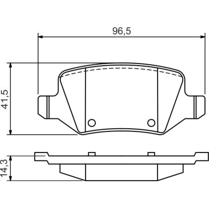 BOSCH 0 986 494 569 Bremsbelagsatz, Scheibenbremse BOSCH 0 986 494 569 Bremsbelagsatz, Scheibenbremse