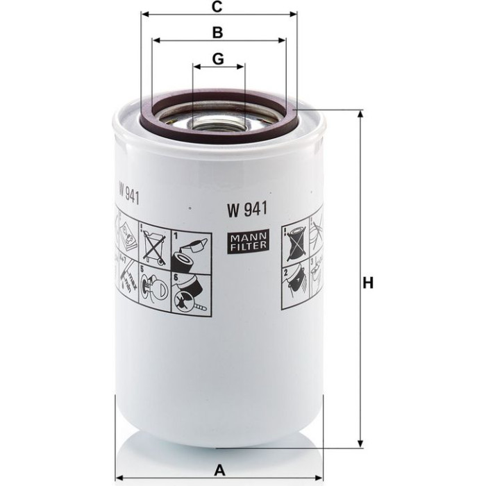 Mann-Filter W 941 Hydraulikfilter, Automatikgetriebe Mann-Filter W 941 Hydraulikfilter, Automatikgetriebe