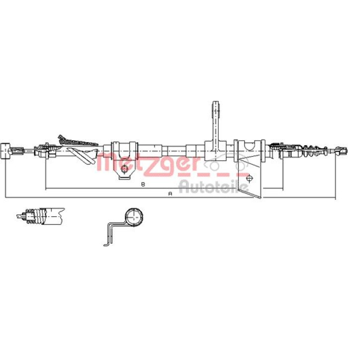 Metzger 451.11 Seilzug, Feststellbremse Metzger 451.11 Seilzug, Feststellbremse