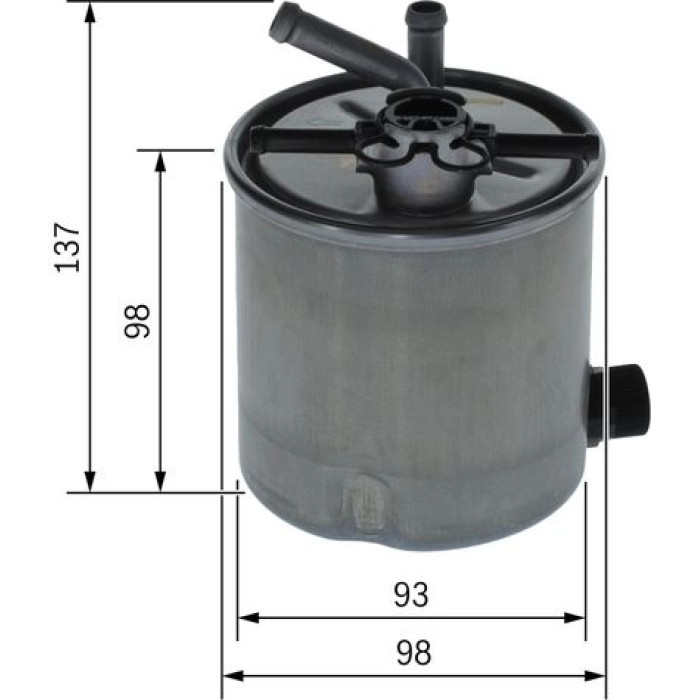 BOSCH F 026 402 059 Kraftstofffilter