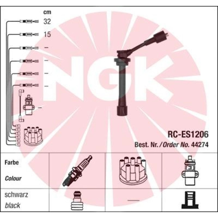 NGK 44274 Zündleitungssatz NGK 44274 Zündleitungssatz