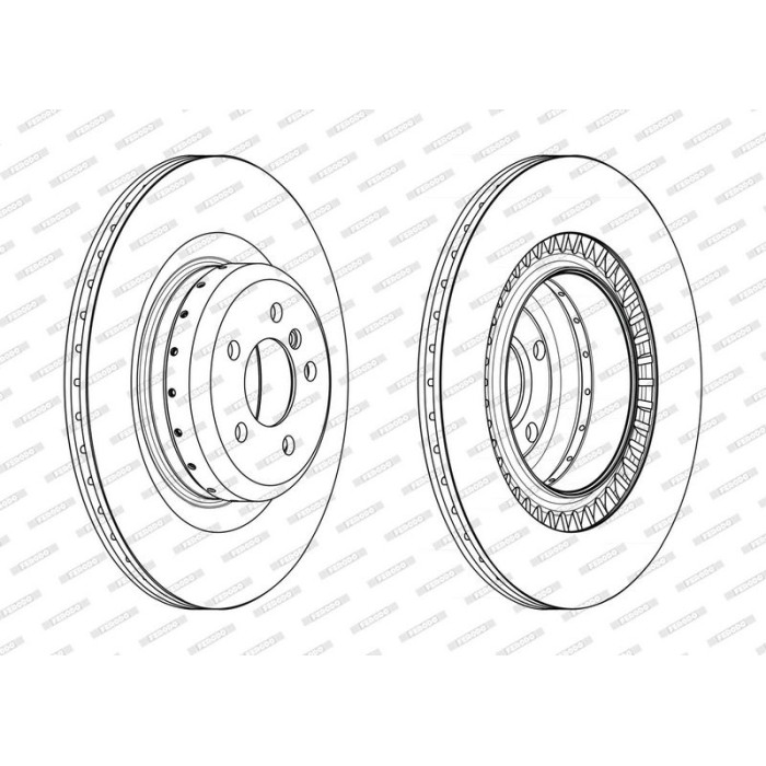Ferodo DDF2624VC-1 Bremsscheibe PREMIER Ferodo DDF2624VC-1 Bremsscheibe PREMIER