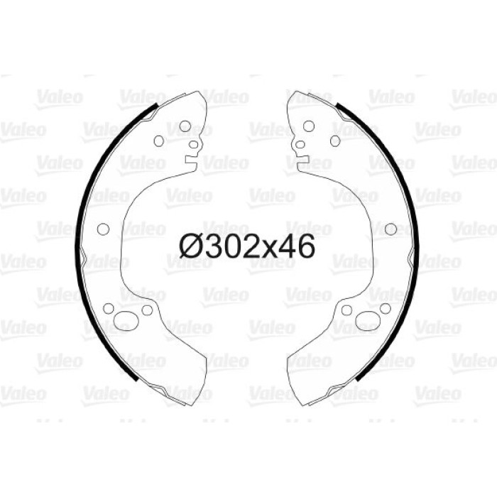 Valeo 564101 Bremsbackensatz