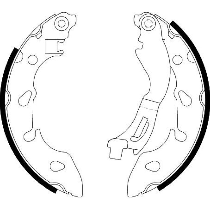 Hella 8DB 355 022-211 Bremsbackensatz Hella 8DB 355 022-211 Bremsbackensatz