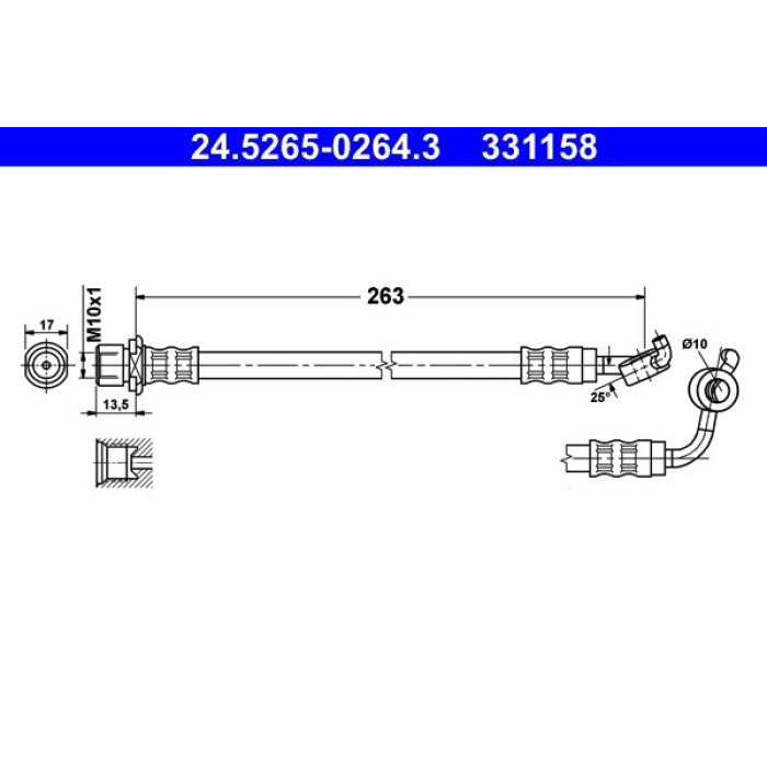 ATE 24.5265-0264.3 Bremsschlauch