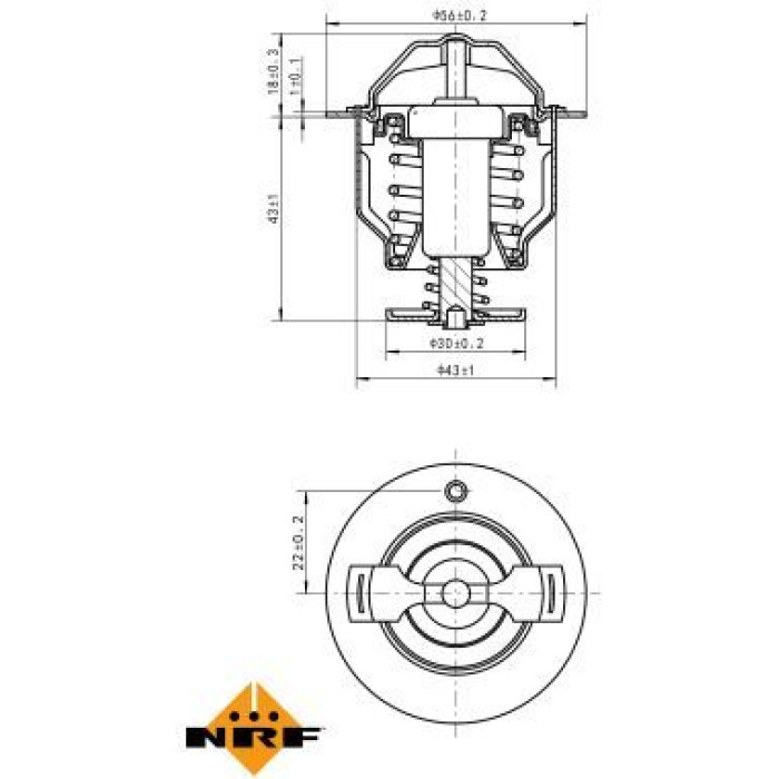 NRF 725119 Thermostat, Kühlmittel NRF 725119 Thermostat, Kühlmittel