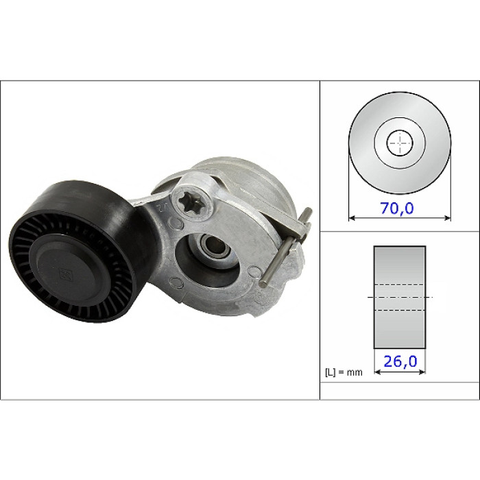 INA 534 0470 10 Spannarm, Keilrippenriemen