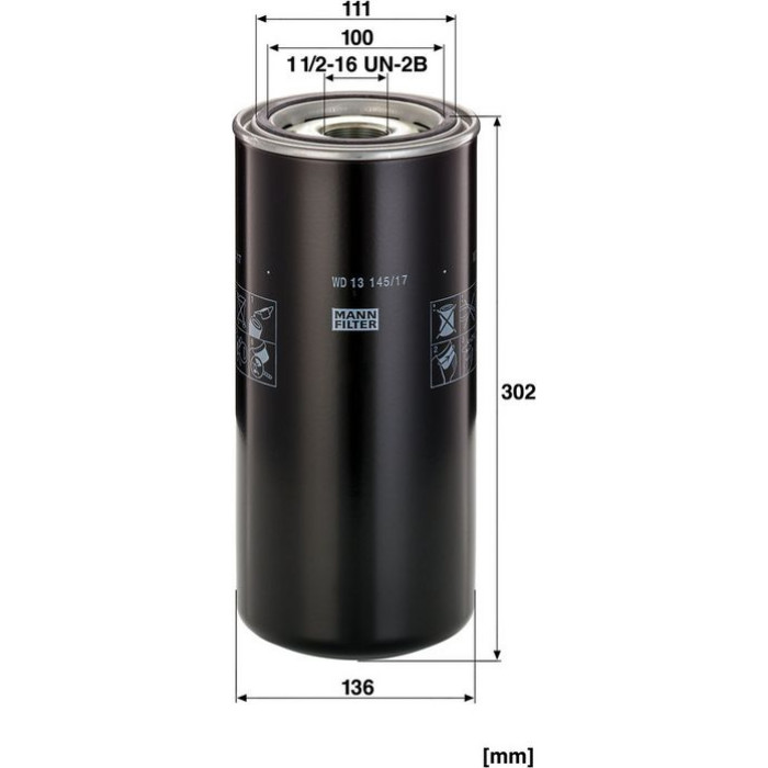 Mann-Filter WD 13 145/17 Ölfilter