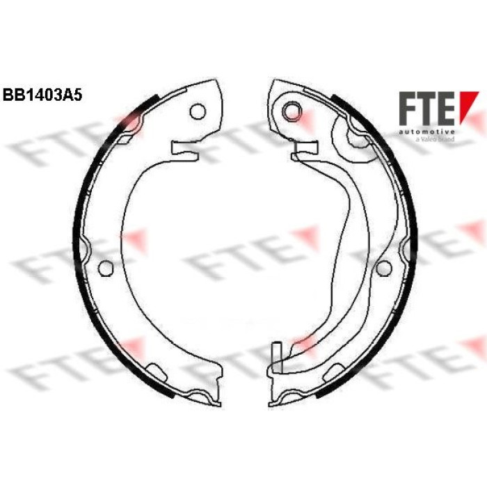 FTE 9100137 Bremsbackensatz, Feststellbremse FTE 9100137 Bremsbackensatz, Feststellbremse
