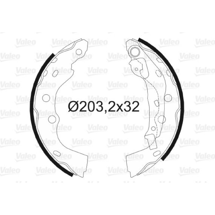 Valeo 564106 Bremsbackensatz Valeo 564106 Bremsbackensatz