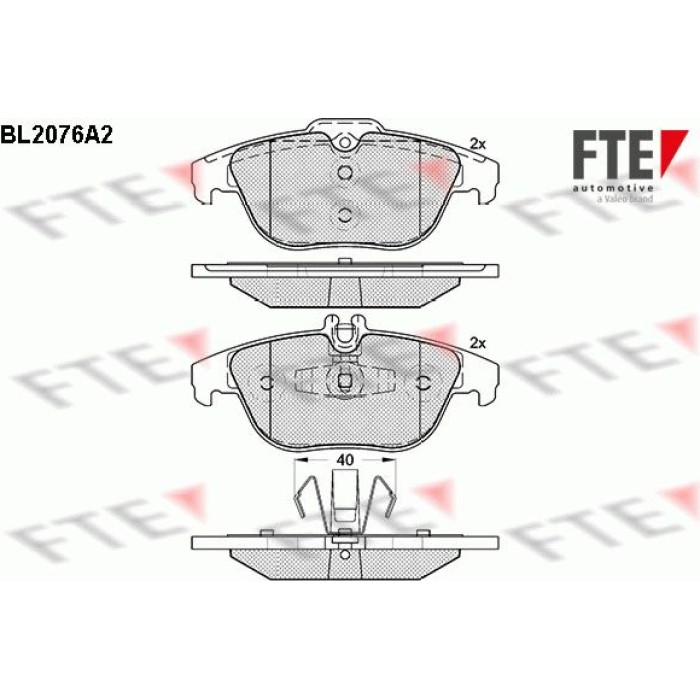 FTE 9010660 Bremsbelagsatz, Scheibenbremse FTE 9010660 Bremsbelagsatz, Scheibenbremse