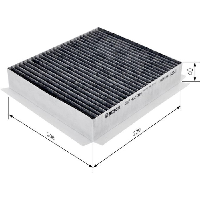BOSCH 1 987 432 364 Innenraumfilter BOSCH 1 987 432 364 Innenraumfilter