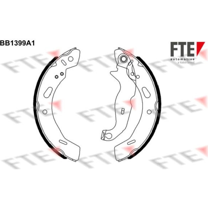FTE 9100134 Bremsbackensatz FTE 9100134 Bremsbackensatz