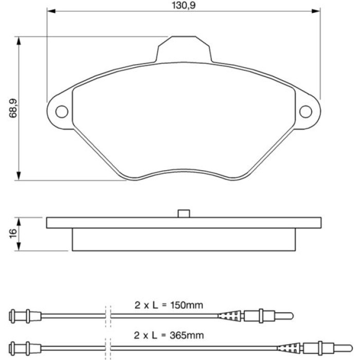 BOSCH 0 986 424 278 Bremsbelagsatz, Scheibenbremse BOSCH 0 986 424 278 Bremsbelagsatz, Scheibenbremse
