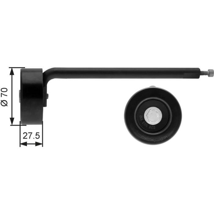 Gates T39088 Spannrolle, Keilrippenriemen DriveAlign™