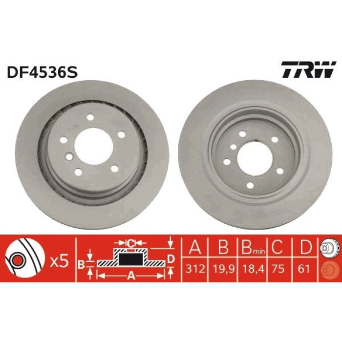Bremsscheibe DF4536S Bremsscheibe DF4536S