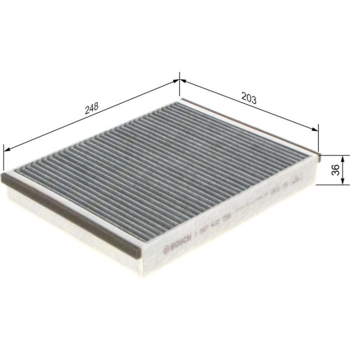 BOSCH 1 987 432 598 Innenraumfilter BOSCH 1 987 432 598 Innenraumfilter
