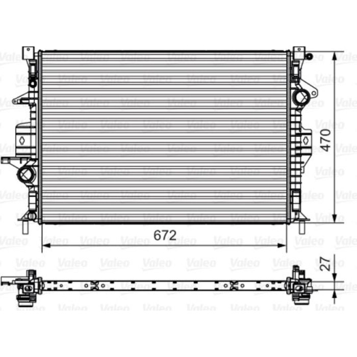 Kühler, Motorkühlung 735551