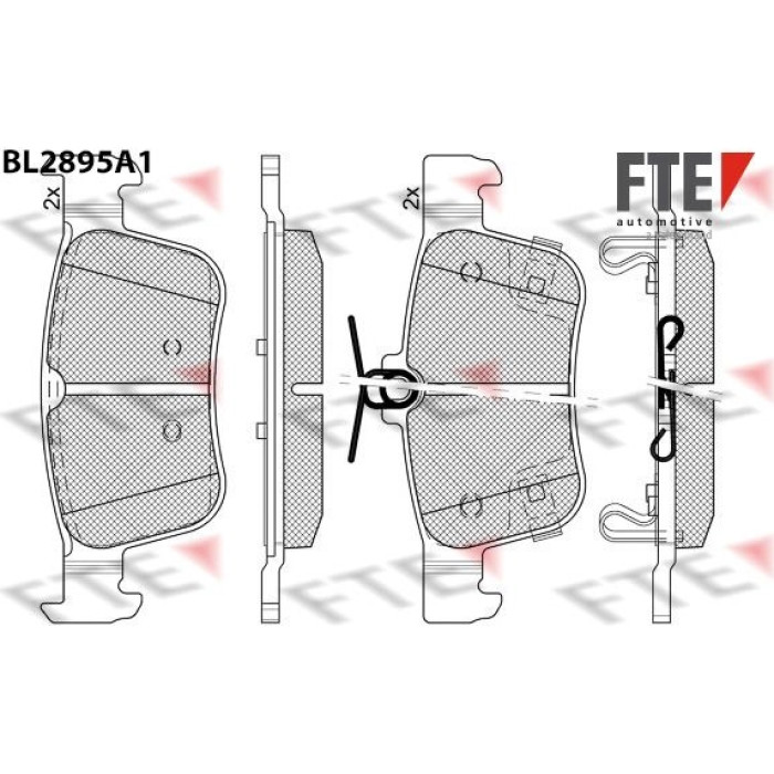 FTE 9011135 Bremsbelagsatz, Scheibenbremse FTE 9011135 Bremsbelagsatz, Scheibenbremse