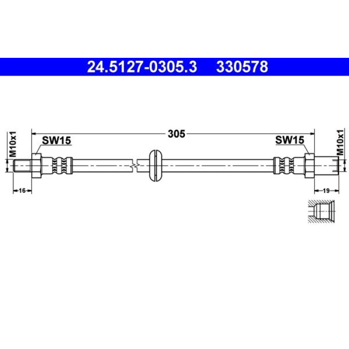 ATE 24.5127-0305.3 Bremsschlauch ATE 24.5127-0305.3 Bremsschlauch