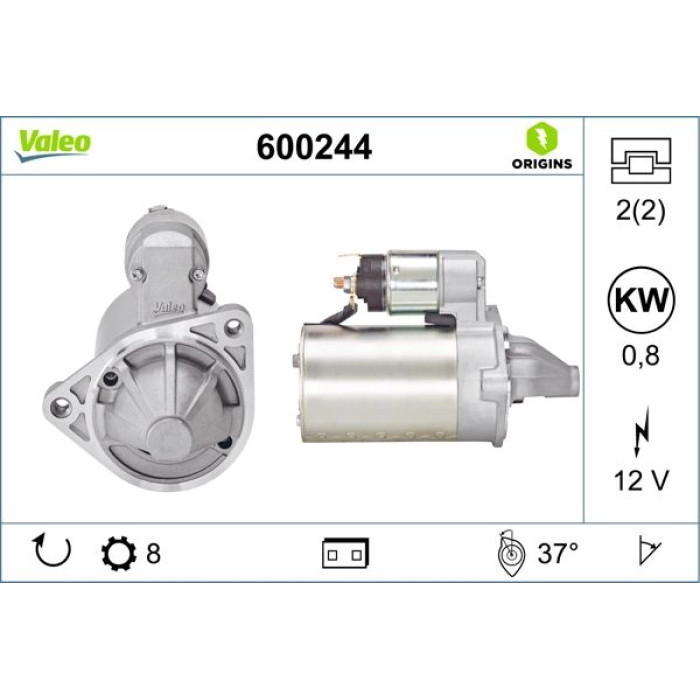 Valeo 600244 Starter ORIGINS - NEW O.E. TECHNOLOGIE