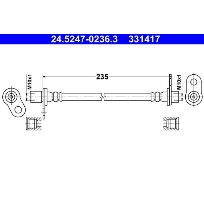 ATE 24.5247-0236.3 Bremsschlauch
