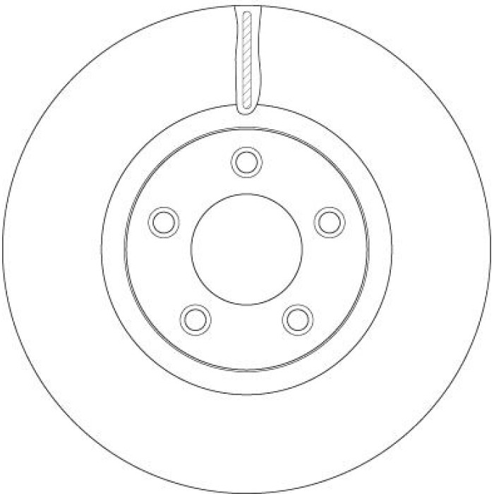 TRW DF6490S Bremsscheibe SINGLE