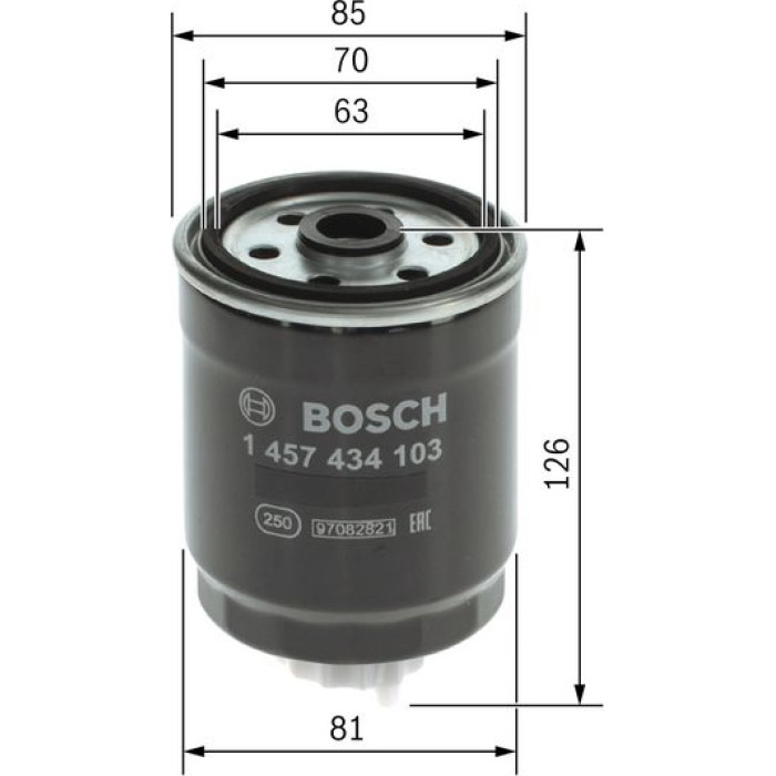 BOSCH 1 457 434 103 Kraftstofffilter