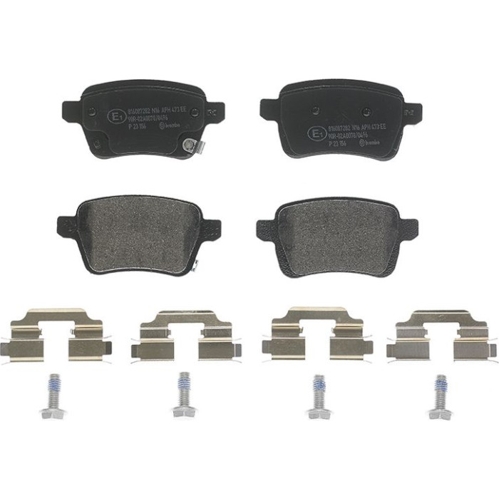 Brembo P 23 156 Bremsbelagsatz, Scheibenbremse PRIME LINE Brembo P 23 156 Bremsbelagsatz, Scheibenbremse PRIME LINE