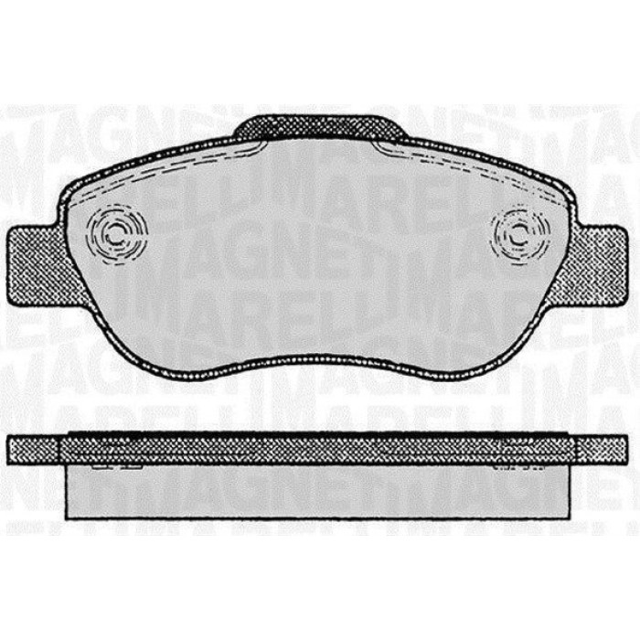 Magneti Marelli 363916060236 Bremsbelagsatz, Scheibenbremse Magneti Marelli 363916060236 Bremsbelagsatz, Scheibenbremse