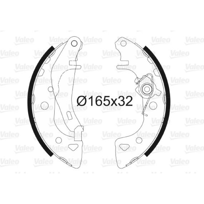 Valeo 562044 Bremsbackensatz Valeo 562044 Bremsbackensatz