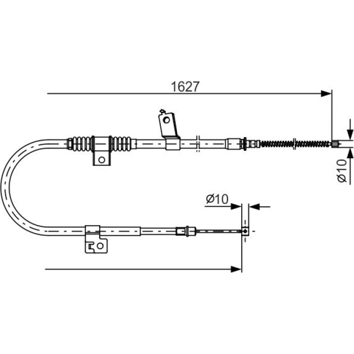 BOSCH 1 987 482 274 Seilzug, Feststellbremse