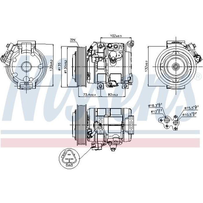 Nissens 89250 Kompressor, Klimaanlage FIRST FIT Nissens 89250 Kompressor, Klimaanlage FIRST FIT