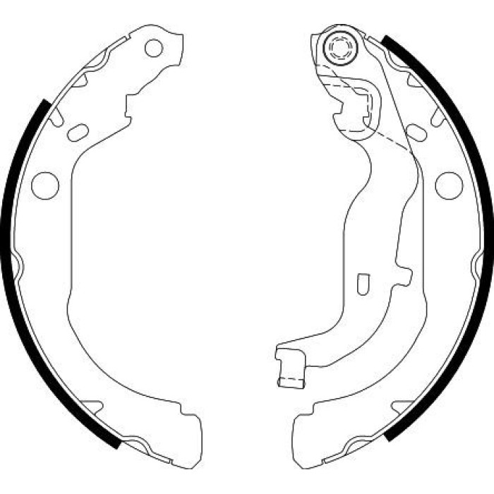 Hella 8DB 355 022-261 Bremsbackensatz Hella 8DB 355 022-261 Bremsbackensatz