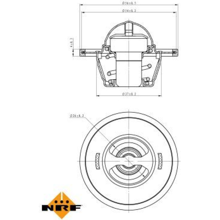 Thermostat, Kühlmittel 725104 Thermostat, Kühlmittel 725104