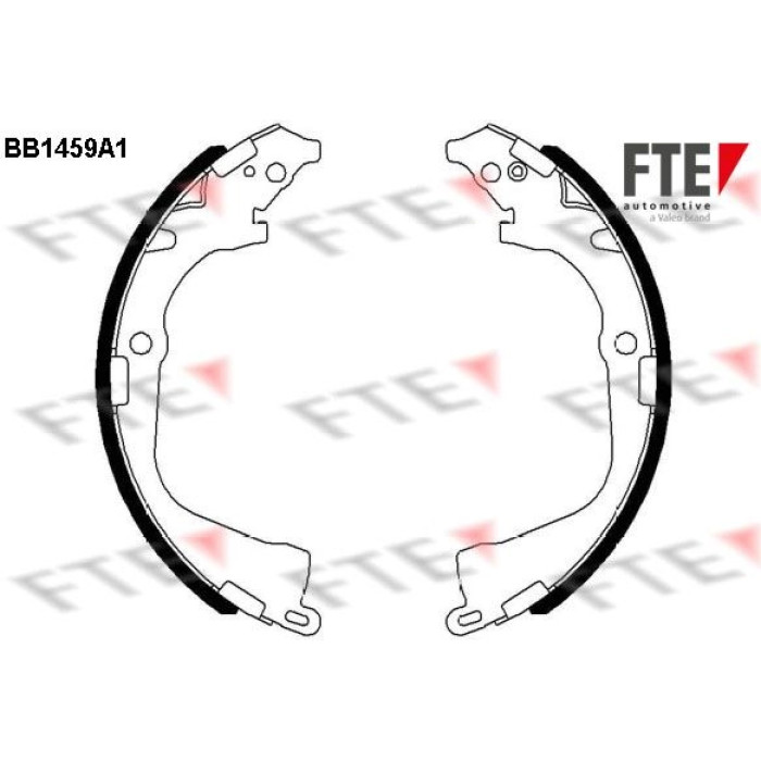 FTE 9100177 Bremsbackensatz FTE 9100177 Bremsbackensatz