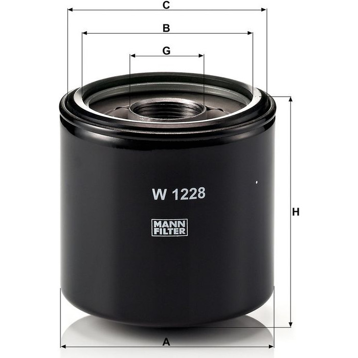 Mann-Filter W 1228 Ölfilter
