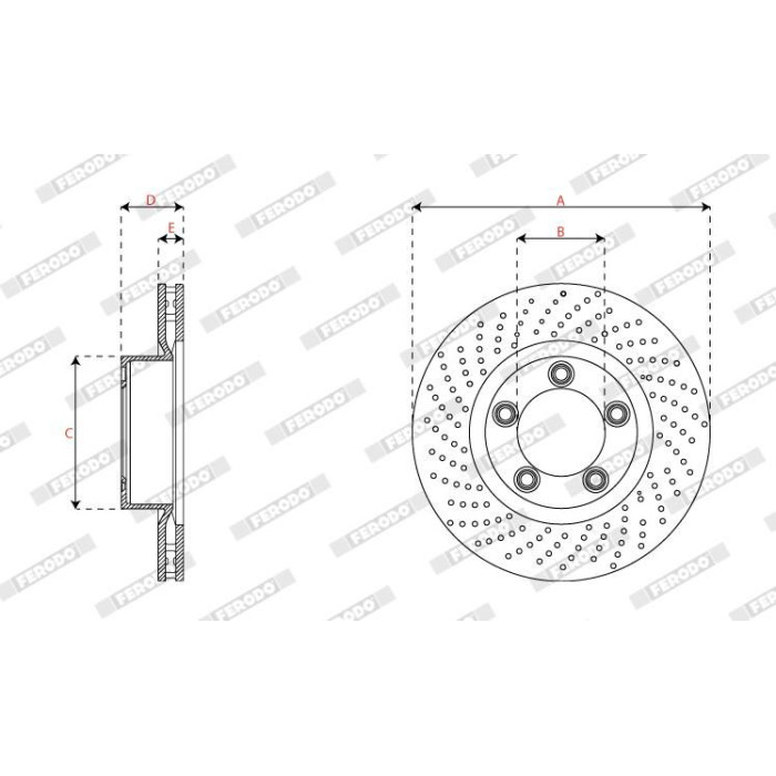 Ferodo DDF2137LC-1 Bremsscheibe PREMIER Ferodo DDF2137LC-1 Bremsscheibe PREMIER